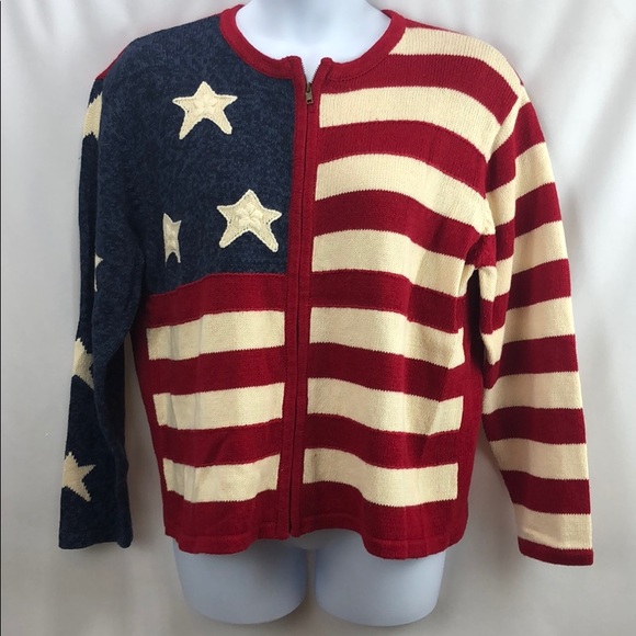 Sweaters - Heirloom collectible US flag designed sweater